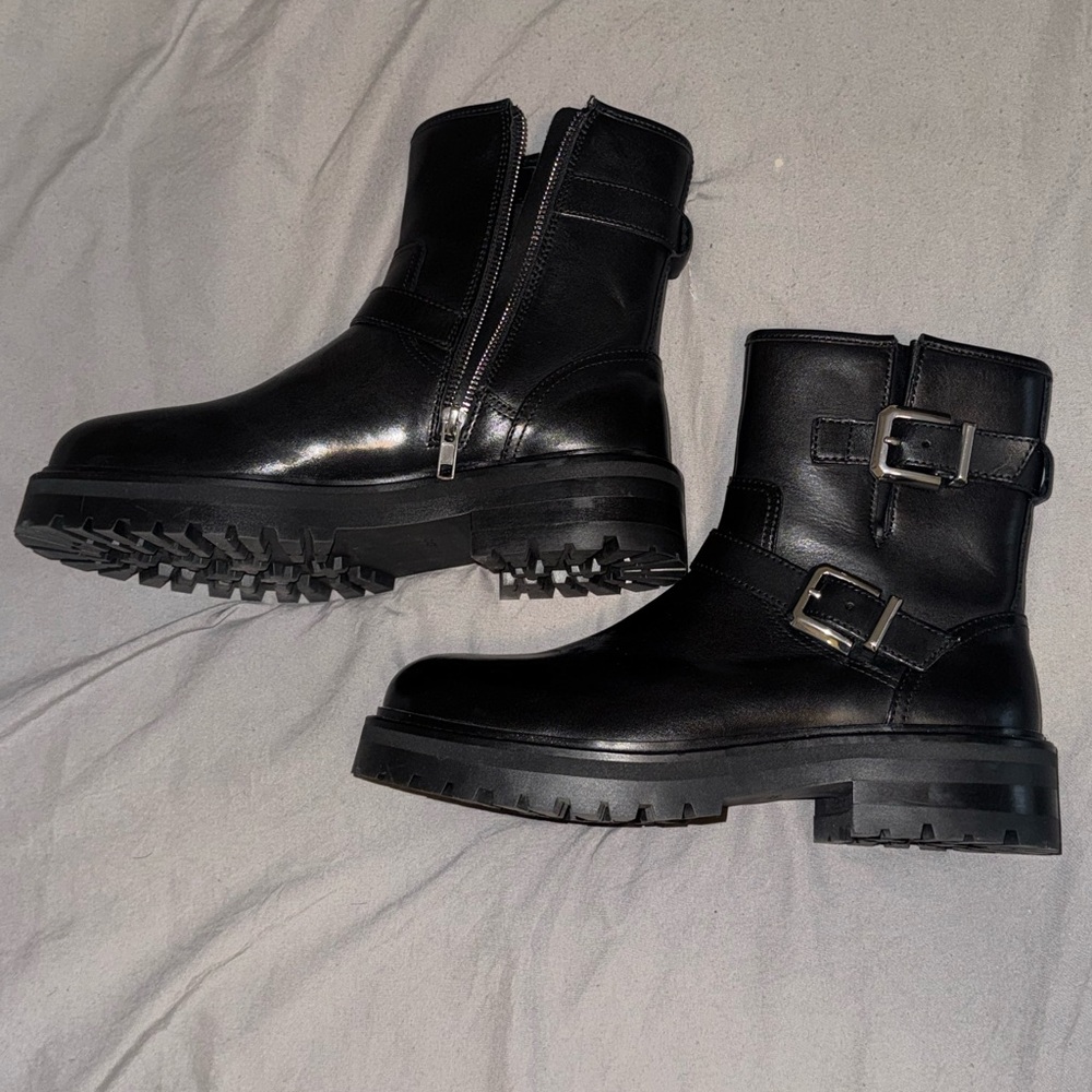 Aldo Black Leather Men's Boots
